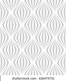 Vector seamless pattern. Modern stylish texture. Monochrome geometric pattern with bending strips.