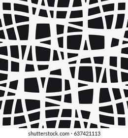 Vector seamless pattern. Modern stylish texture with figures of wavy lines. Geometric abstract background.