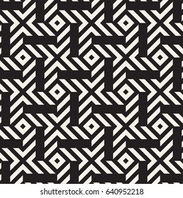 Vector seamless pattern. Modern stylish texture. Repeating abstract background. Geometric rectangles symmetric lattice