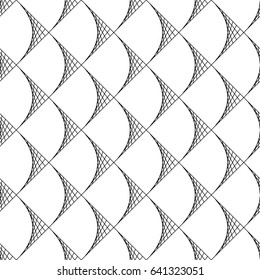 Vector seamless pattern. Modern stylish texture. Monochrome geometric pattern with squares