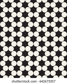 Vector seamless pattern. Modern stylish texture. Repeating geometric tiles with circles.