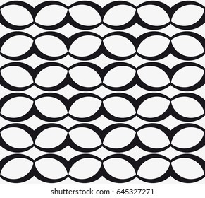 Vector seamless pattern. Modern stylish texture. Repeating geometric tiles with abstract grid of ovals.