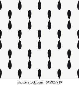 Vector seamless pattern. Modern stylish texture. Repeating geometric tiles with abstract grid of ovals.