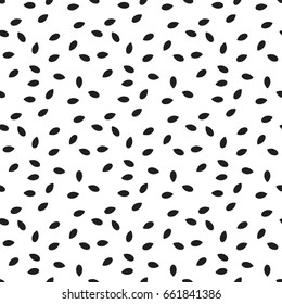 Vector seamless pattern. Modern stylish texture. Monochrome geometric pattern. Spilled corn.