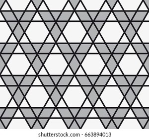 Vector seamless pattern. Modern stylish texture. Repeating geometric tiles with triangles.
