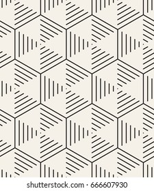 Vector seamless pattern. Modern stylish texture with monochrome trellis. Repeating geometric striped background. Simple graphic design. Trendy hipster geometry.