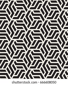 Vector seamless pattern. Modern stylish texture with monochrome trellis. Repeating geometric grid. Simple graphic design. Trendy hipster bold geometry.