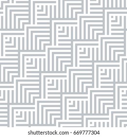 Vector seamless pattern. Modern stylish texture. Monochrome geometric pattern with square tiles.