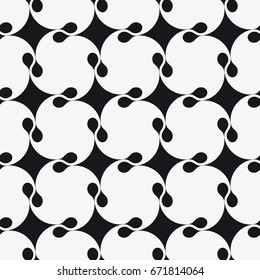 Vector seamless pattern. Modern stylish texture. Repeating geometric tiles from smooth elements.