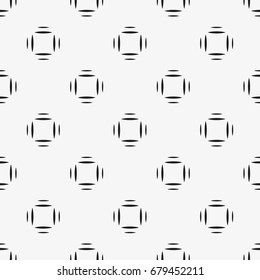 Vector seamless pattern. Modern stylish texture. Repeating geometric tiles with a grid of squares.