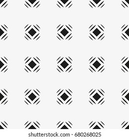 Vector seamless pattern. Modern stylish texture. Repeating geometric tiles with a grid of squares.