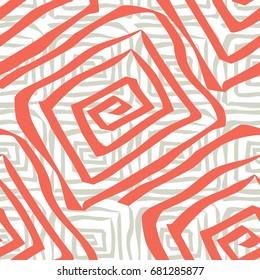 Vector seamless pattern. Modern stylish texture. Repeating Greek pattern. Monochrome swatch with meander.