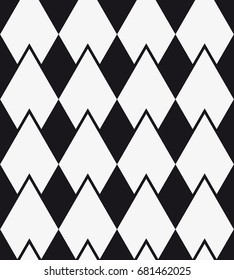 Vector seamless pattern. Modern stylish texture. Repeating geometric tiles with a grid of rhombuses.