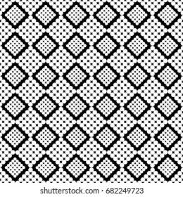 Vector seamless pattern. Modern stylish texture. Repeating geometric tiles with rounded rhombuses. Minimalistic simple design.
