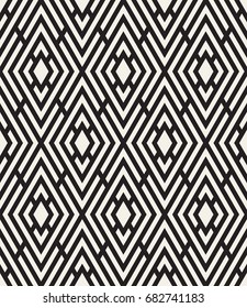 Vector seamless pattern. Modern stylish bold texture. Repeating geometric tiles with bold rhombuses.
