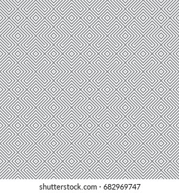 Vector seamless pattern. Modern stylish texture. Regularly repeating geometrical ornament with rhombuses, diamonds, crosses. Abstract background with geometrical mosaic, puzzle.