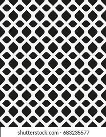 Vector seamless pattern. Modern stylish texture. Repeating geometric tiles with abstract grid of ovals.