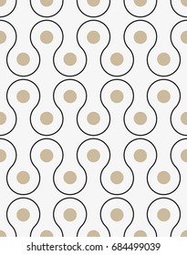 Vector seamless pattern. Modern stylish texture. Repeating geometric tiles from smooth elements.