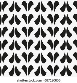 Vector seamless pattern. Modern stylish texture. Repeating geometric tiles from smooth elements.
