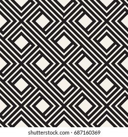 Vector seamless pattern. Modern stylish texture. Repeating geometric tiles with striped squares.