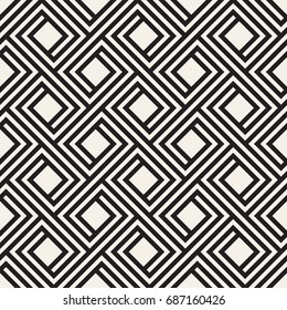 Vector seamless pattern. Modern stylish texture. Repeating geometric tiles with striped squares.