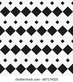 Vector seamless pattern. Modern stylish texture. Repeating geometric tiles with a grid of squares.