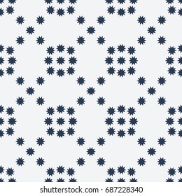Vector seamless pattern. Modern stylish texture. Repeating geometric tiles with dotted rhombuses