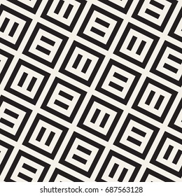 Vector seamless pattern. Modern stylish texture. Repeating geometric tiles. Bold rectangular grid. Square elements form simple contrast print.