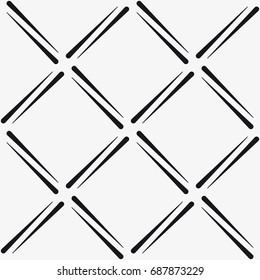 Vector seamless pattern. Modern stylish texture. Repeating geometric tiles with a grid of squares.