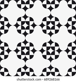 Vector seamless pattern. Modern stylish texture. Repeating geometric tiles with a grid of squares.