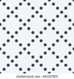 Vector seamless pattern. Modern stylish texture. Repeating geometric tiles with dotted rhombuses