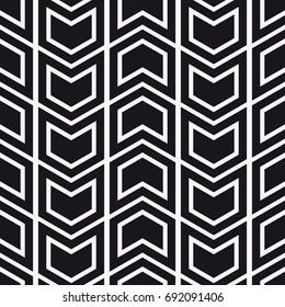 Vector seamless pattern. Modern stylish texture. Repeating geometric tiles with a grid of the corners.