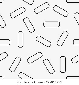 Vector seamless pattern. Modern stylish texture. Repetition of geometric tiles with a grid of rectangles of different shapes.
