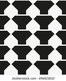 Vector seamless pattern. Modern stylish texture. Repetition of geometric tiles with a grid of rectangles of different shapes.