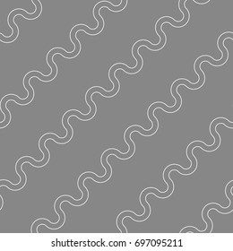 Vector seamless pattern. Modern stylish texture with wavy stripes. Geometric abstract background.