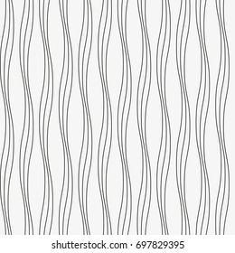 Vector seamless pattern. Modern stylish texture with wavy stripes. Geometric abstract background.