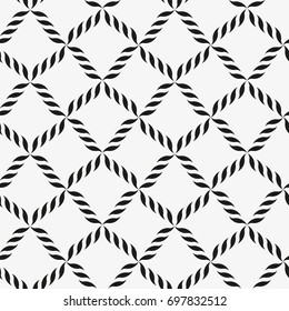 Vector seamless pattern. Modern stylish texture with wavy stripes. Geometric abstract background.