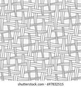 Vector seamless pattern. Modern stylish texture with wavy stripes. Geometric abstract background.