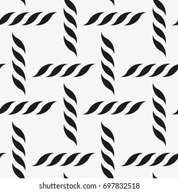Vector seamless pattern. Modern stylish texture with wavy stripes. Geometric abstract background.