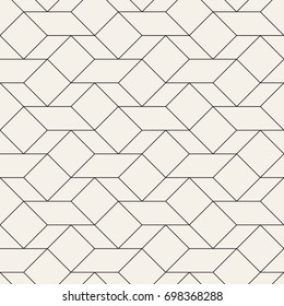 Vector seamless pattern. Modern stylish texture. Repeating geometric tiles with simple trapezoids and squares.