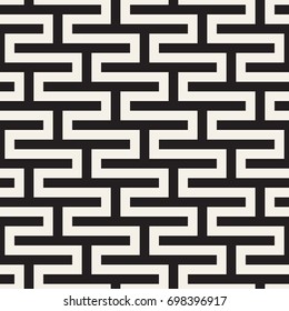 Vector seamless pattern. Modern stylish texture. Repeating geometric tiles with bold rectangular elements.