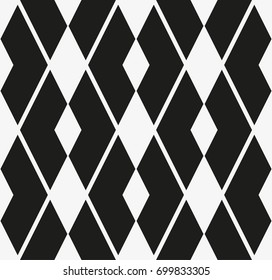 Vector seamless pattern. Modern stylish texture. Repetition of geometric tiles with a grid of rectangles of different shapes.