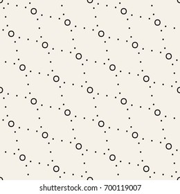 Vector seamless pattern. Modern stylish texture. Repeating geometric tiles with dotted rotated rhombuses.