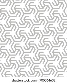 Vector seamless pattern. Modern stylish texture. Repeating geometric tiles with hexagons. Hexagonal stylish tileable print.