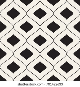 Vector seamless pattern. Modern stylish texture. Repeating abstract background. Bold geometric grid.