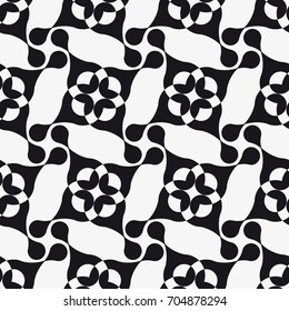 Vector seamless pattern. Modern stylish texture. Repeating geometric tiles from smooth elements.