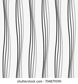 Vector seamless pattern. Modern stylish texture with wavy stripes. Geometric abstract background.