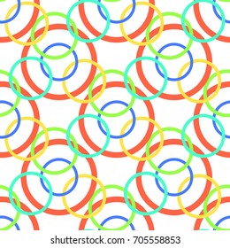 Vector seamless pattern. Modern stylish texture. Repeating circles background