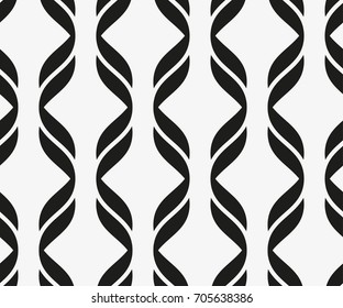 Vector seamless pattern. Modern stylish texture with wavy stripes. Geometric abstract background.