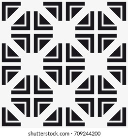 Vector seamless pattern. Modern stylish texture. Repeating geometric tiles with a grid of squares.